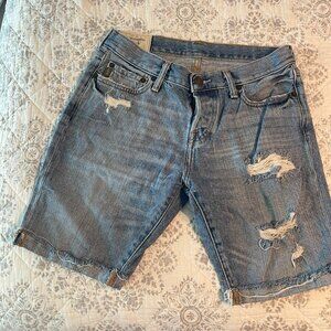 Ambercrombie Fitch Denim Distressed Shorts Size 31